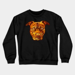 Fire Lava Pit Bull Crewneck Sweatshirt